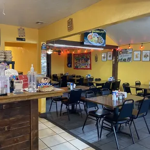 Inside of the restaurant