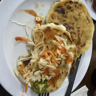 Pupusas con curtido