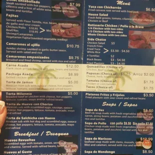 a person holding a menu