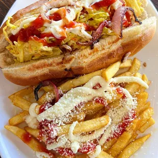 Hot dogs salvadoreños.