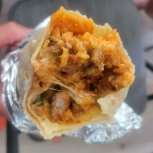 Al pastor burrito! Delicious!!