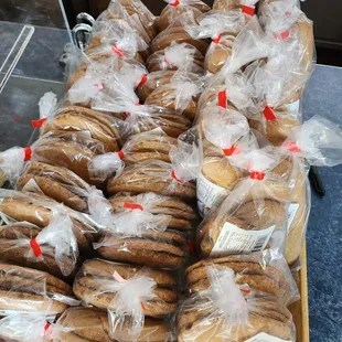 a display of dog biscuits