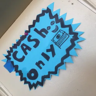 Be sure to bring cash.