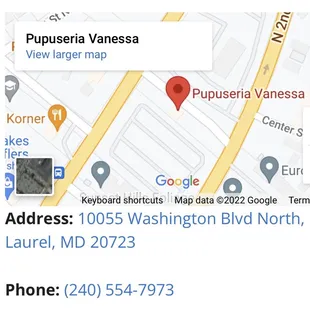 the location of the phone