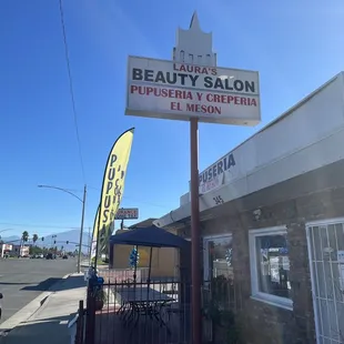 a sign for a beauty salon