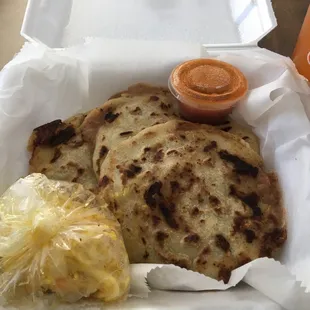 Bean and cheese pupusas