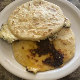 #9. Two Pupusas with Small Tropical Salad Lunch Special