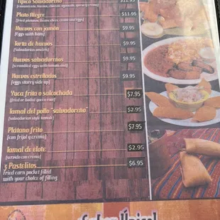 the menu