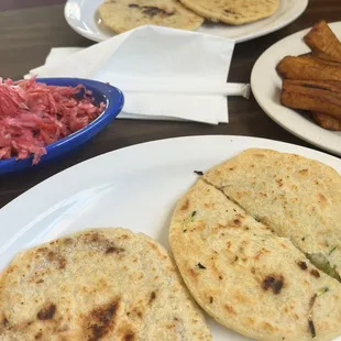 Assortment of Pupusas