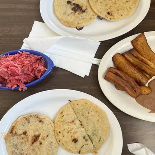 Assortment of Pupusas