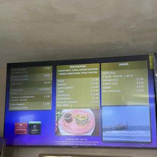 updated menu as of 06/2024