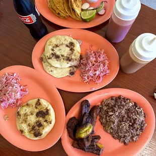 Bean and cheese pupusas are my fave.