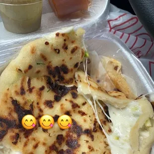 Pupusa de calabaza y revuelta