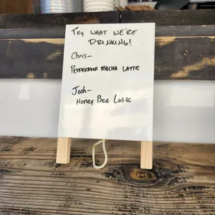 a sign for customers