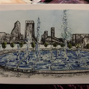 Print by Julie Fetzer that they were selling