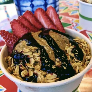 a bowl of food