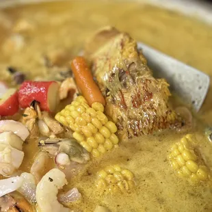 a close up of a bowl of food