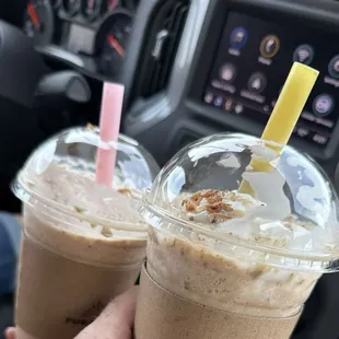 Good flavor frappe but completely melted