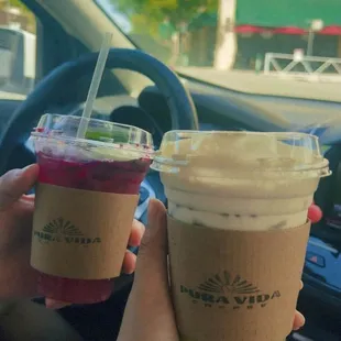 Strawberry horchata matcha &amp; refresher