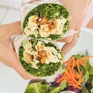 Kale Caesar Wraps