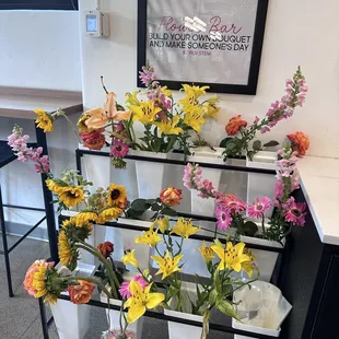 Build your own bouquet bar