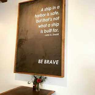  blackboard with a quote on it