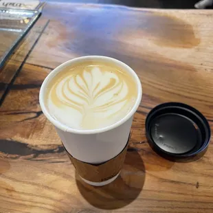 Latte to go and still get an artsy design