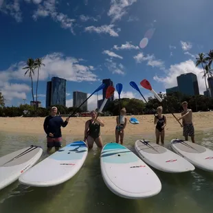 Sup lesson in Waikiki