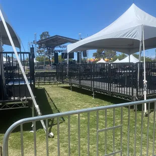 VIP tents blocking stage from people seeing dancers!!