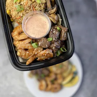 Hibachi Steak and Shrimp