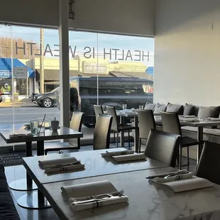 Front seating.
