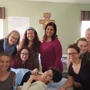 Me and classmates at Arvigo Maya Abdominal Practitioners course in Danville.