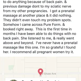 Testimonial from my Facebook page.