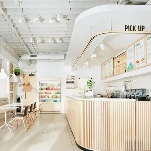 the interior of the store