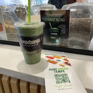 Goosebumps Bontanist Blend seasonal smoothie