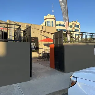 the entrance