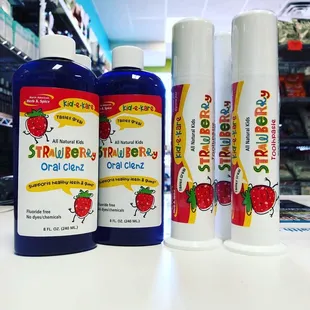 New items from @northamericanherbandspice Strawberry Toothpaste &amp; Mouthwash