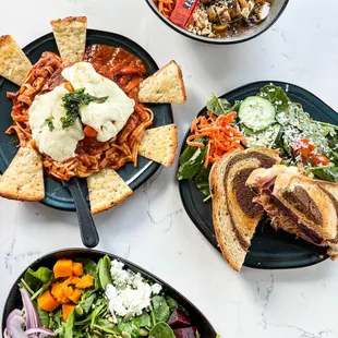 Gluten Free Chicken Parmesan 
Korean Zoodle Bowl
Beet the Odds Salad
Reu-Beet-N Sandwich