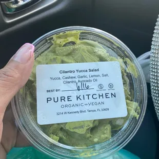 Cilantro yucca salad