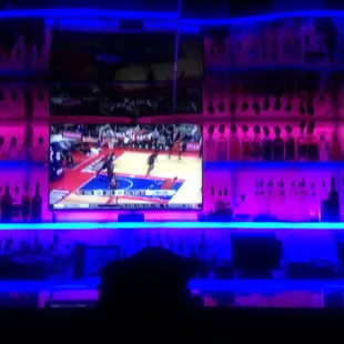 The bar cool. Cool lighting.