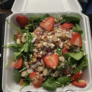 Chicken &amp; Spinach Berry Salad