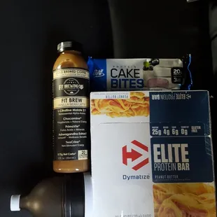 The cold brew tastes great and it's macro friendly! These protein bites/bars are so tastey