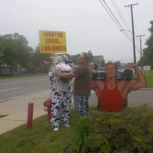 Our cows don't do drugs, they do GRASS!!