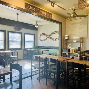 a view of the dining room