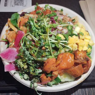 Salmon salad with all the fixins!