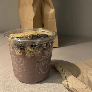 Protein Blast Acai Bowl with blueberries