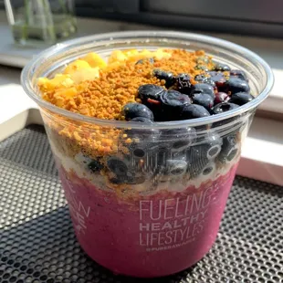Electric pink pitaya bowl
