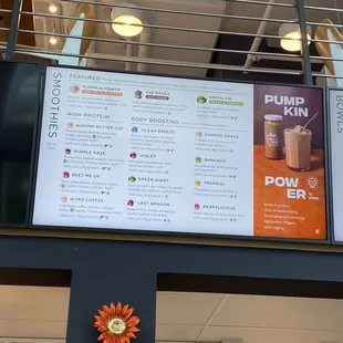 Smoothie Menu