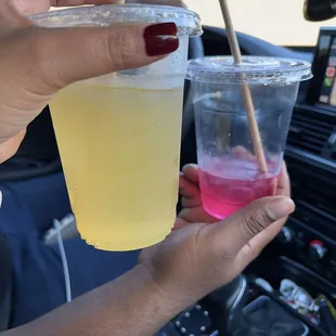 Mango and Drangonfruit craft sodas