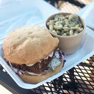 Pesto mac and Some Like it Hottie